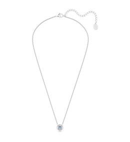 Le Collier Swarovski Angelic Taille Carré, Bleu, Métal rhodié 5662142