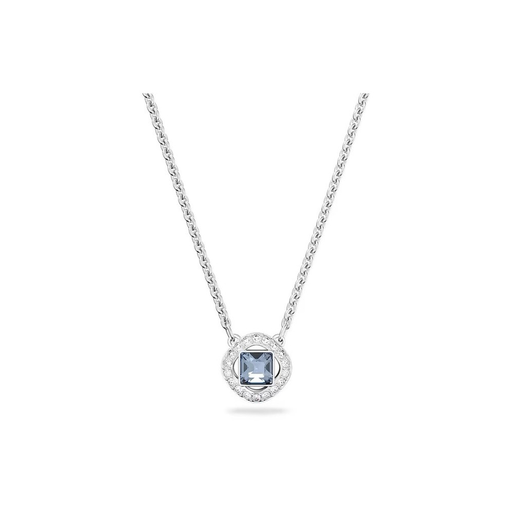 Le Collier Swarovski Angelic Taille Carré, Bleu, Métal rhodié 5662142 Le Collier Swarovski Angelic Taille Carré, Bleu, Métal rhodié 5662142