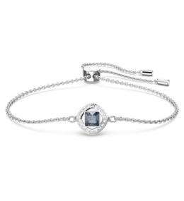 Le Bracelet Swarovski Angelic, Taille Carré, Bleu, Métal rhodié 5662141