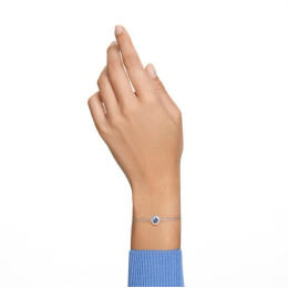 Le Bracelet Swarovski Angelic, Taille Carré, Bleu, Métal rhodié 5662141