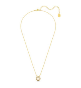 Le Collier Swarovski Bella V, Coupe ronde, Ton doré, Placage de ton or 5662091