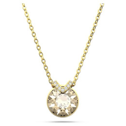 Le Collier Swarovski Bella V, Coupe ronde, Ton doré, Placage de ton or 5662091