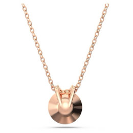 Le Collier Swarovski Bella V, Coupe ronde, Rose, Placage de ton or rosé 5662088