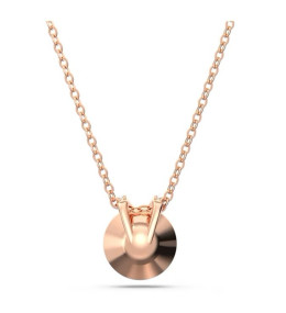 Le Collier Swarovski Bella V, Coupe ronde, Rose, Placage de ton or rosé 5662088