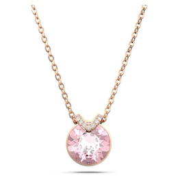 Le Collier Swarovski Bella V, Coupe ronde, Rose, Placage de ton or rosé 5662088