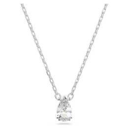 Le Collier Pendentif Swarovski, Millenia Taille poire, Blanc, Métal rhodié 5636708