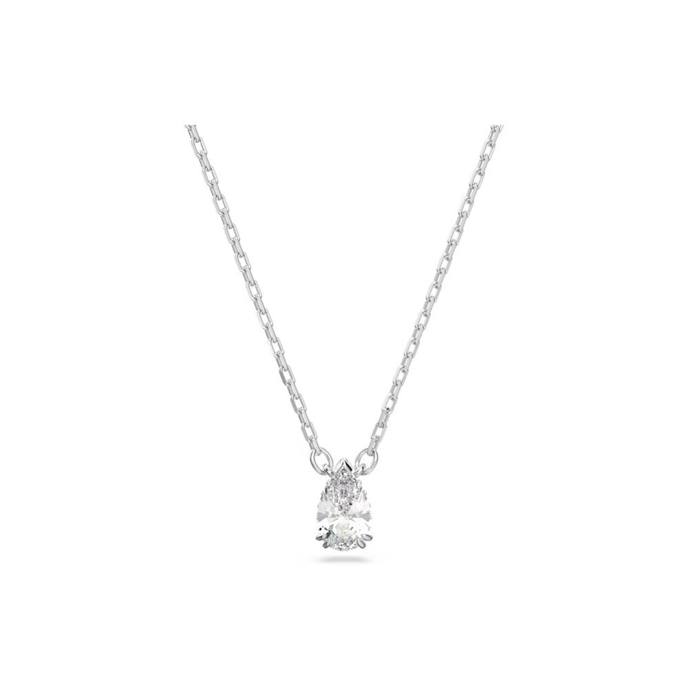Le Collier Pendentif Swarovski, Millenia Taille poire, Blanc, Métal rhodié 5636708