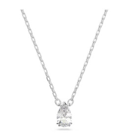 Le Collier Pendentif Swarovski, Millenia Taille poire, Blanc, Métal rhodié 5636708