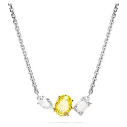 Le Collier Pendentif Swarovski, Mesmera Tailles variées, Jaune, Finition mix de métal, 5668277