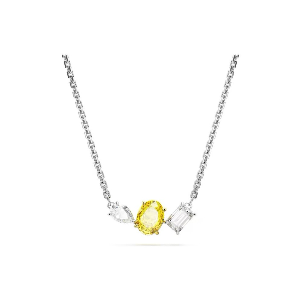 Le Collier Pendentif Swarovski, Mesmera Tailles variées, Jaune, Finition mix de métal, 5668277
