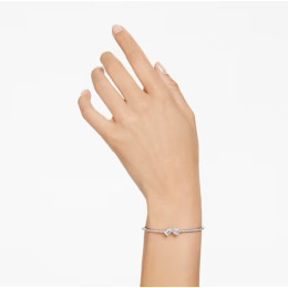 Le Bracelet-jonc Swarovski, Mesmera Tailles variées, Blanc, Métal rhodié, 5667253