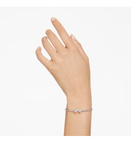 Le Bracelet-jonc Swarovski, Mesmera Tailles variées, Blanc, Métal rhodié, 5667253