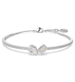Le Bracelet-jonc Swarovski, Mesmera Tailles variées, Blanc, Métal rhodié, 5667253