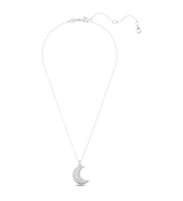 Le Collier Pendentif Swarovski, Luna Lune, Blanc, Métal rhodié, 5666181