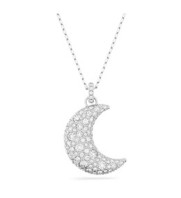 Le Collier Pendentif Swarovski, Luna Lune, Blanc, Métal rhodié, 5666181