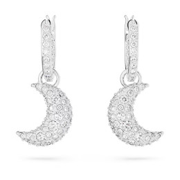 Les Boucles d'oreilles pendantes Swarovski, Luna Lune, Blanches, Métal rhodié, 5666157