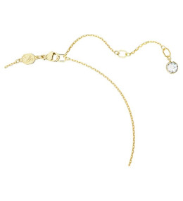Le Collier pendentif Swarovski, Dextera Tailles variées, Blanc, Placage de ton or, 5663333
