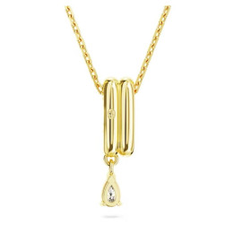 Le Collier pendentif Swarovski, Dextera Tailles variées, Blanc, Placage de ton or, 5663333