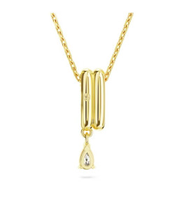 Le Collier pendentif Swarovski, Dextera Tailles variées, Blanc, Placage de ton or, 5663333