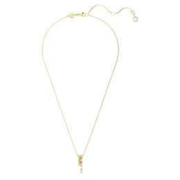 Le Collier pendentif Swarovski, Dextera Tailles variées, Blanc, Placage de ton or, 5663333