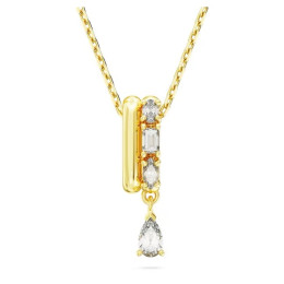 Le Collier pendentif Swarovski, Dextera Tailles variées, Blanc, Placage de ton or, 5663333