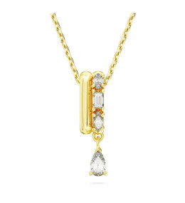 Le Collier pendentif Swarovski, Dextera Tailles variées, Blanc, Placage de ton or, 5663333