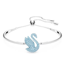 Le Bracelet Swarovski, Iconic Swan Cygne, Bleu, Métal rhodié, 5660595