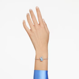 Le Bracelet Swarovski, Iconic Swan Cygne, Bleu, Métal rhodié, 5660595