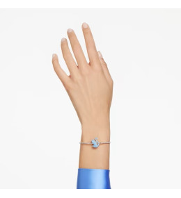 Le Bracelet Swarovski, Iconic Swan Cygne, Bleu, Métal rhodié, 5660595