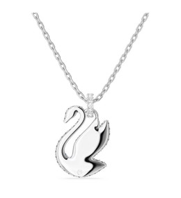 Le Collier pendentif Swarovski, Iconic Swan Cygne, Bleu, Métal rhodié, 5660594