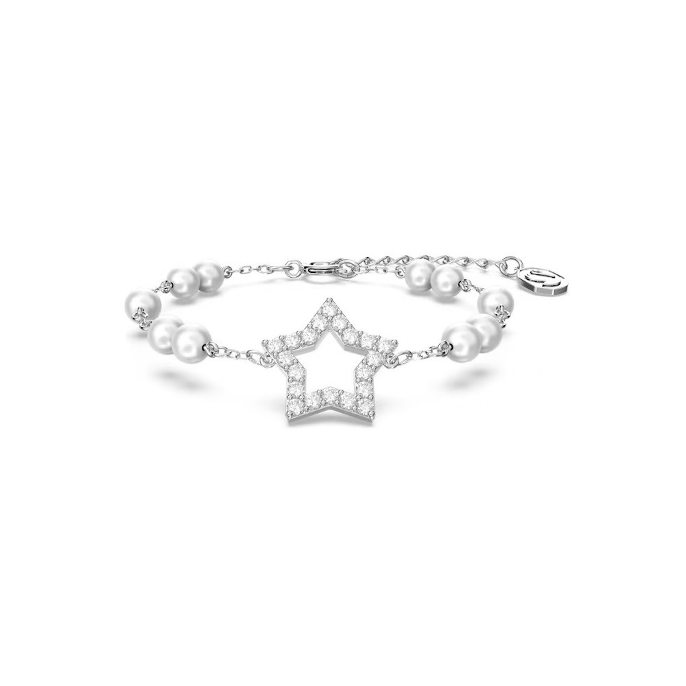 Le Bracelet Swarovski, Stella Pavé, Étoile, Blanc, Métal rhodié, 5645385
