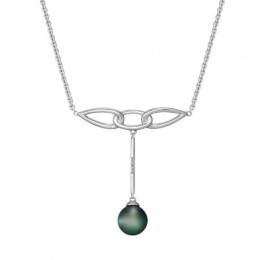 Le Collier Flore argent 925/1000, et perle de Tahiti et diamants IZA B, FEZ20N002HP