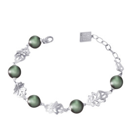 Le Bracelet Flore argent 925/1000, et perle de Tahiti et diamants IZA B, FEZ21B001HP