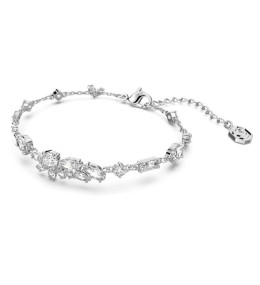 Le Bracelet Swarovski, Gema Tailles variées, Fleur, Blanc, Métal rhodié, 5644687