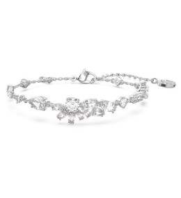 Le Bracelet Swarovski, Gema Tailles variées, Fleur, Blanc, Métal rhodié, 5644687