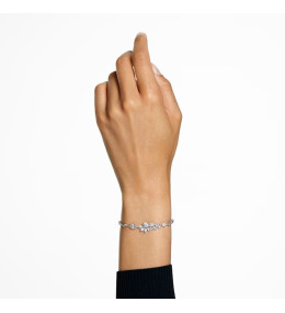 Le Bracelet Swarovski, Gema Tailles variées, Fleur, Blanc, Métal rhodié, 5644687
