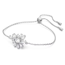 Le Bracelet Swarovski, Gema Tailles variées, Fleur, Blanc, Métal rhodié, 5644684