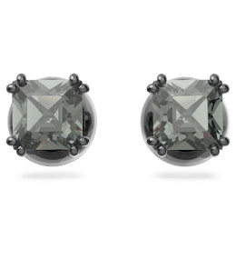 Les Boucles d'oreilles , Swarovski, Millenia Taille Carré, Noires, Métal plaqué ruthénium, 5642511