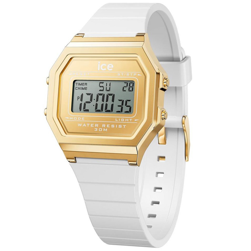 La Montre ICE WATCH digit retro, White gold - SMALL 32 MM 022049