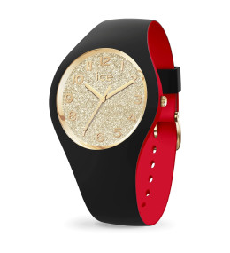 La Montre ICE WATCH, ICE loulou, Black gold glitter - Small 34 MM 022325