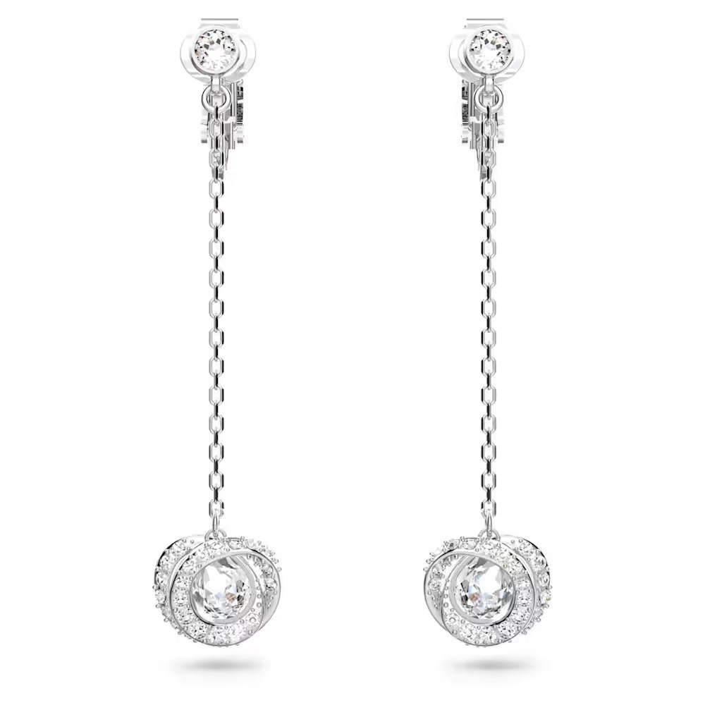 Les Boucles d'oreilles Swarovski, Generation Blanches, Métal rhodié 5636510