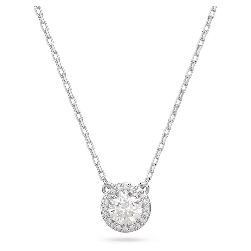 Le Collier Pendentif, Swarovski Constella, Coupe ronde, Pavé, Blanc, Métal rhodié 5636264