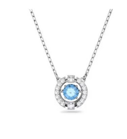 collier-swarovski-sparkling-dance-rond-bleu-metal-rhodie-swarovski-5279425