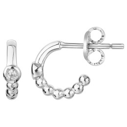 Boucles d'oreilles Argent 925/1000, La Garçonne Diamant, 20400008