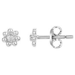 Boucles d'oreilles Argent 925/1000, La Garçonne Diamant, 20400024