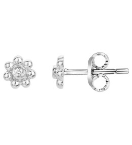 Boucles d'oreilles Argent 925/1000, La Garçonne Diamant, 20400024