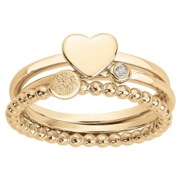 La Bague plaqué or jaune 750/1000, La Garçonne Diamant, 26100037
