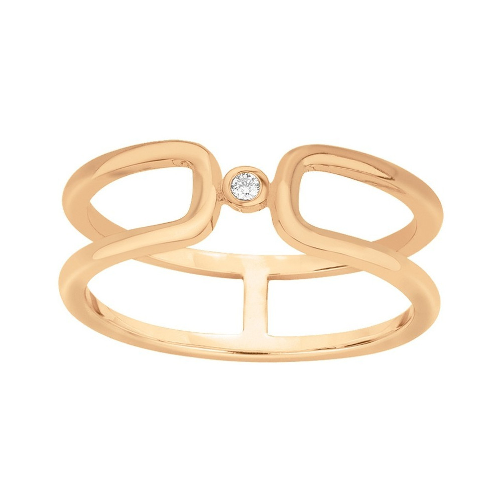 La Bague plaqué or jaune 750/1000, La Garçonne Diamant, 26100029