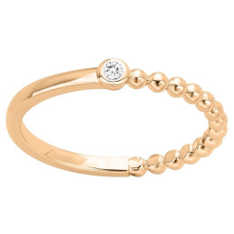 La Bague plaqué or jaune 750/1000, La Garçonne Diamant, 26100013