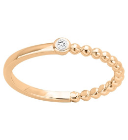La Bague plaqué or jaune 750/1000, La Garçonne Diamant, 26100013